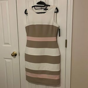 Tommy Hilfiger Dress Tan, Cream and Light Pink